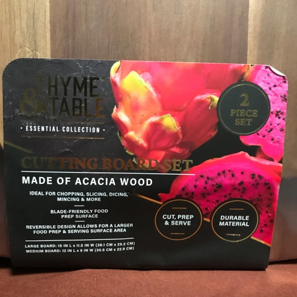 Thyme&Table Cutting Board Set New